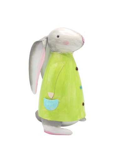 Metall Hase Betty M hellgrün H 26 cm | II. Wahl