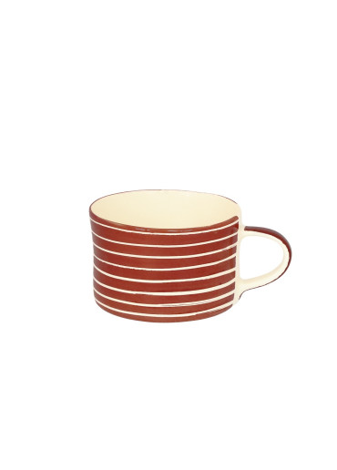 Musango Keramik Becher "Sgraffito" Paprika