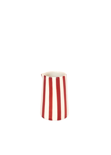 Musango Keramik Kännchen "Candy Stripe" Paprika
