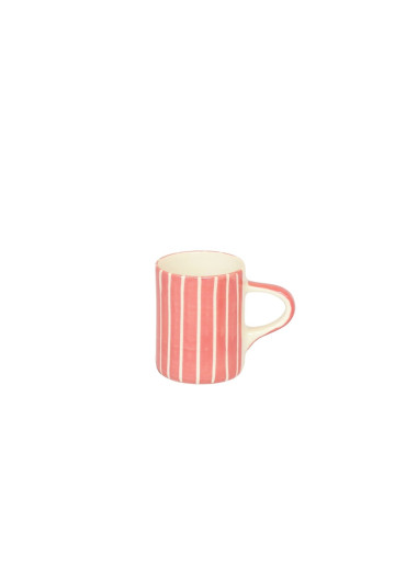 Musango Keramik Espresso Tasse "Sgraffito" Rose