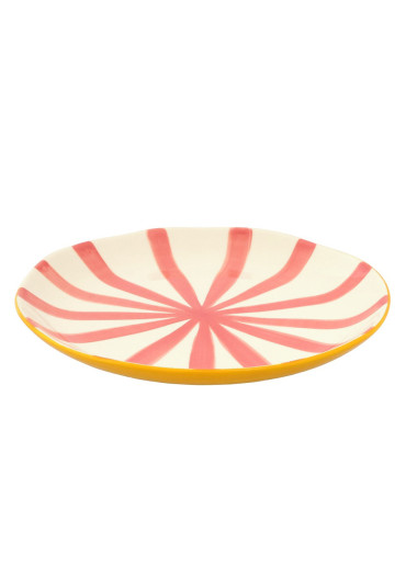 Musango Keramik Essteller Ø26,5 cm "Candy Stripes" Sunrise