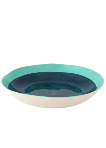 Musango Keramik große flache Salatschale / Servierschüssel Ø33 cm "Tundra"