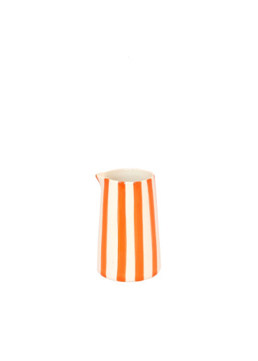 Musango Keramik Kännchen "Candy Stripe" Mandarine
