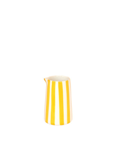 Musango Keramik Kännchen "Candy Stripe" Kurkuma-Gelb