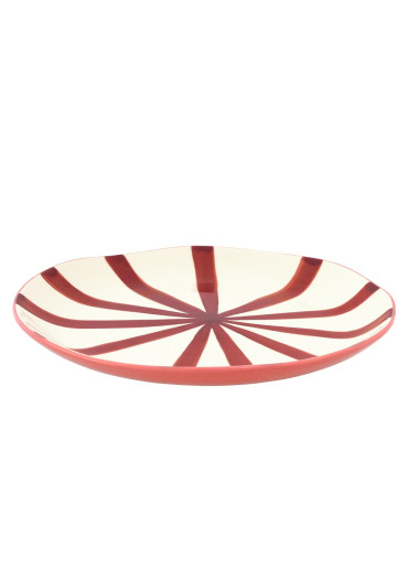 Musango Keramik Essteller Ø26,5 cm "Candy Stripes" Desert