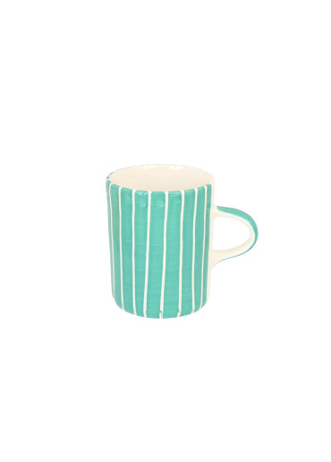 Musango Keramik Tasse (Demi Mug) "Sgraffito" Mint