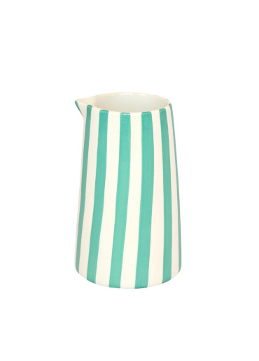 Musango Keramik Krug groß "Candy Stripe" Mint