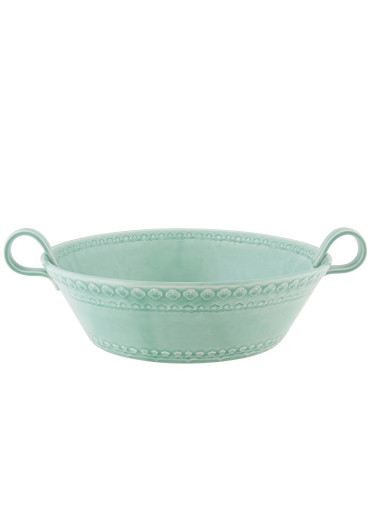 Rua Nova flache Salatschale Aqua Ø29 cm